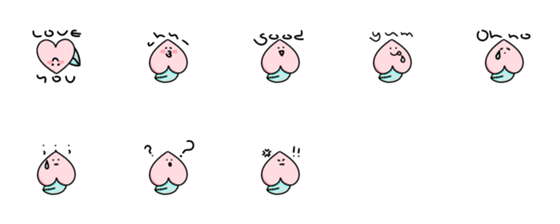 [LINE絵文字]Any Peachの画像一覧