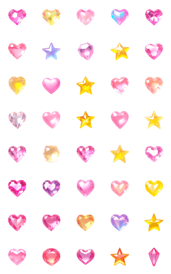 [LINE絵文字]ラブリー デコ 絵文字8の画像一覧