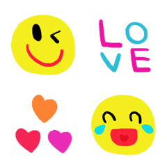[LINE絵文字] (色んな絵文字セット683大人可愛いシンプルの画像