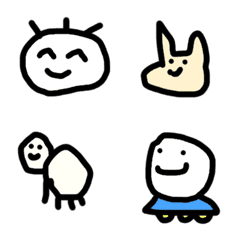 [LINE絵文字] できるだけ早く作った笑顔絵文字の画像