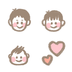 [LINE絵文字] かぞく絵文字2の画像