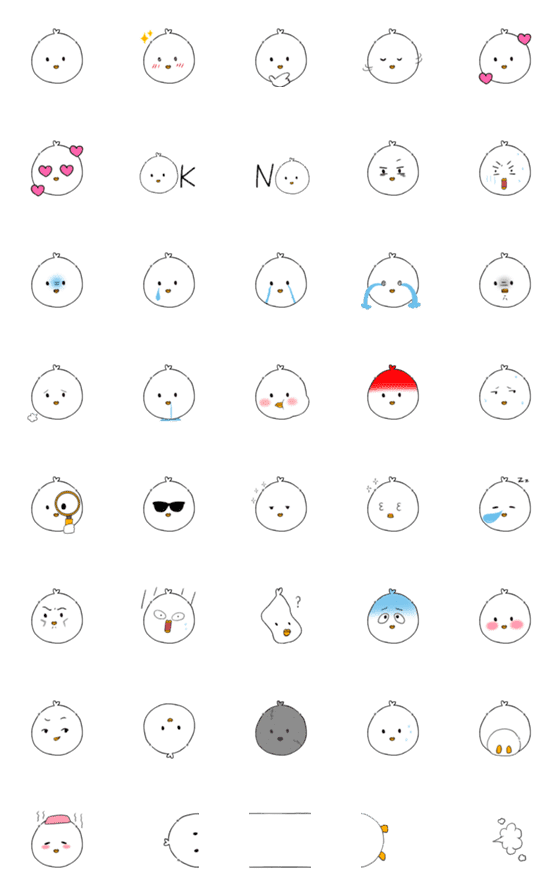 [LINE絵文字]はとリ (小さい)の画像一覧