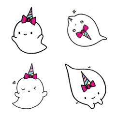 [LINE絵文字] おばけのゆに子ちゃんの画像