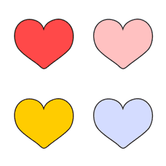 動く 愛 ハート型 カラフル 光 絵文字の絵文字メイン画像