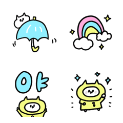 [LINE絵文字] 梅雨のゆるっとねこねこゆーるの画像
