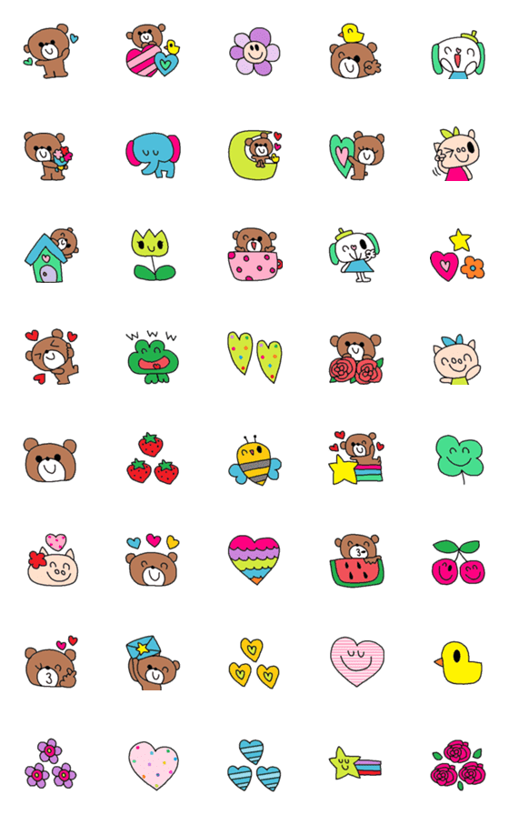 [LINE絵文字](色んな絵文字セット690大人可愛いシンプルの画像一覧