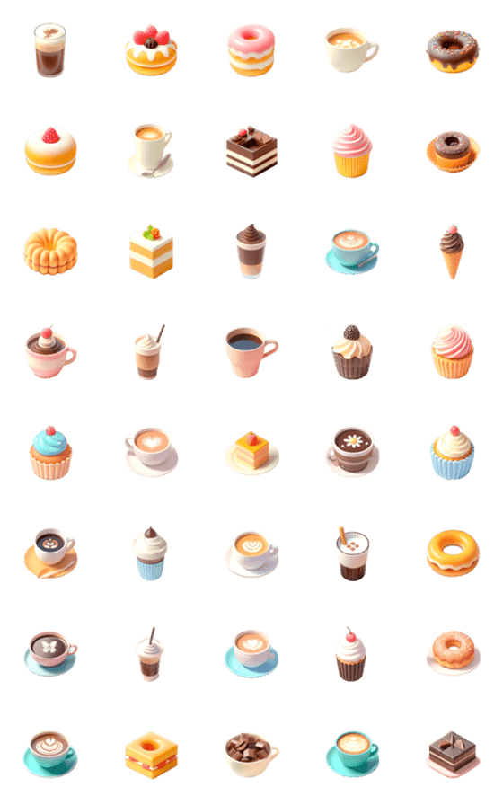 [LINE絵文字]コーヒー カフェ 絵文字12の画像一覧