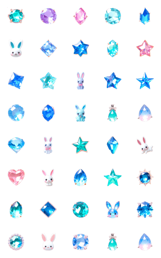 [LINE絵文字]サファイア 絵文字2の画像一覧