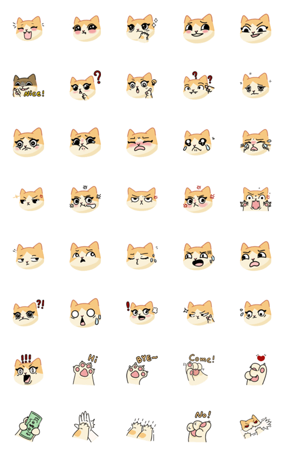 [LINE絵文字]MiniPsyCatの画像一覧