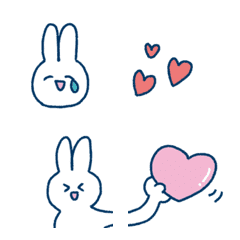 [LINE絵文字] うさちゃんと家族の画像