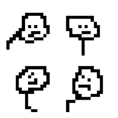 [LINE絵文字] Pixel cartoon drawingの画像