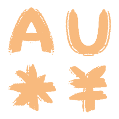 [LINE絵文字] APRICOT Letter number symbolsの画像