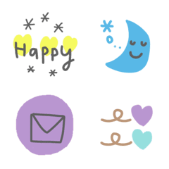 [LINE絵文字] 大人かわいく☆シックな色味の絵文字の画像