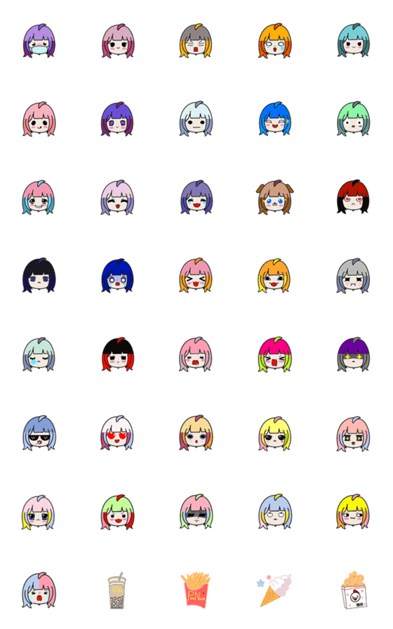 [LINE絵文字]Pink note Emoticonsの画像一覧