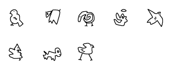 [LINE絵文字]色々な動物たちの絵文字の画像一覧