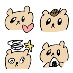 [LINE絵文字] ポコポコたぬき絵文字の画像