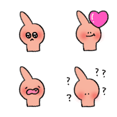 [LINE絵文字] 指 人差し指 顔を赤らめる 絵文字の画像