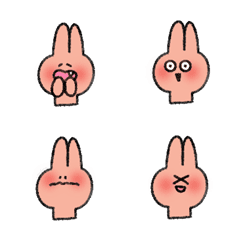 [LINE絵文字] 手 YA YA 顔を赤らめる 絵文字の画像