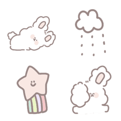 [LINE絵文字] Gigi the cute little bunny.の画像