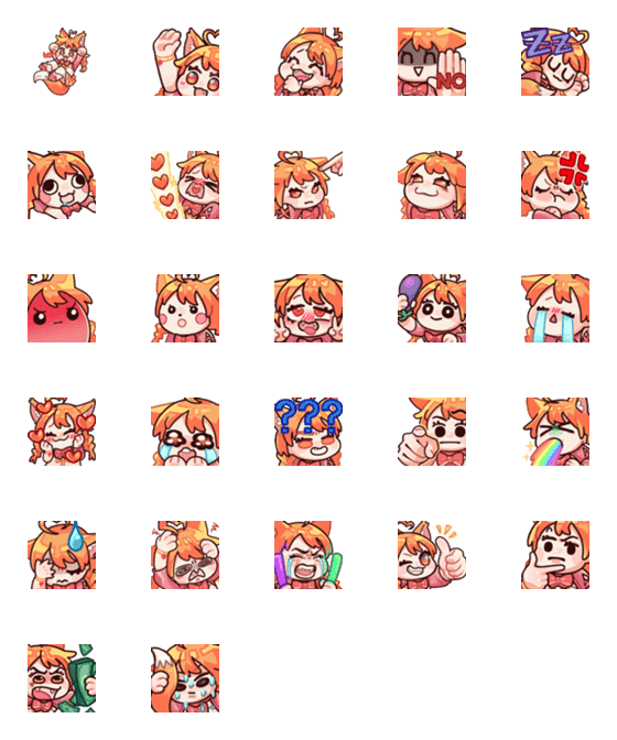 [LINE絵文字]VtuberMaple-Emoji vo.1の画像一覧