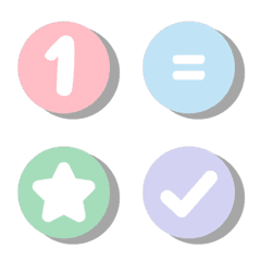 [LINE絵文字] Colorful Number and Symbol Emojisの画像