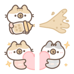 [LINE絵文字] LazyFatNeko 4の画像