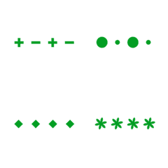 [LINE絵文字] 可愛くて実用的な仕切り（森綠）の画像
