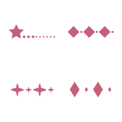 [LINE絵文字] 可愛くて実用的な仕切り2（ローズピンク）の画像