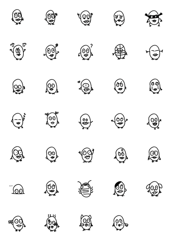 [LINE絵文字]funny potatoの画像一覧