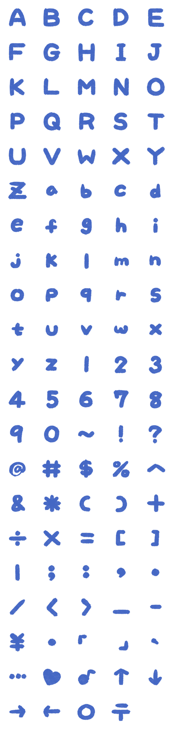 [LINE絵文字]ACID WASH Letter number symbols2の画像一覧