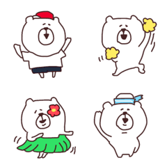 [LINE絵文字] 【くま太の夏のイベント】の画像