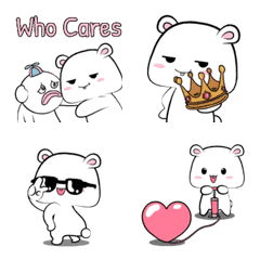 [LINE絵文字] White Mouse 7 : Animated emojiの画像