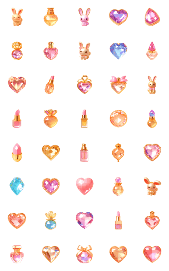 [LINE絵文字]宝石 ゴールド 絵文字5の画像一覧