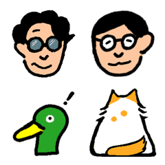 [LINE絵文字] MEGANE family 2の画像
