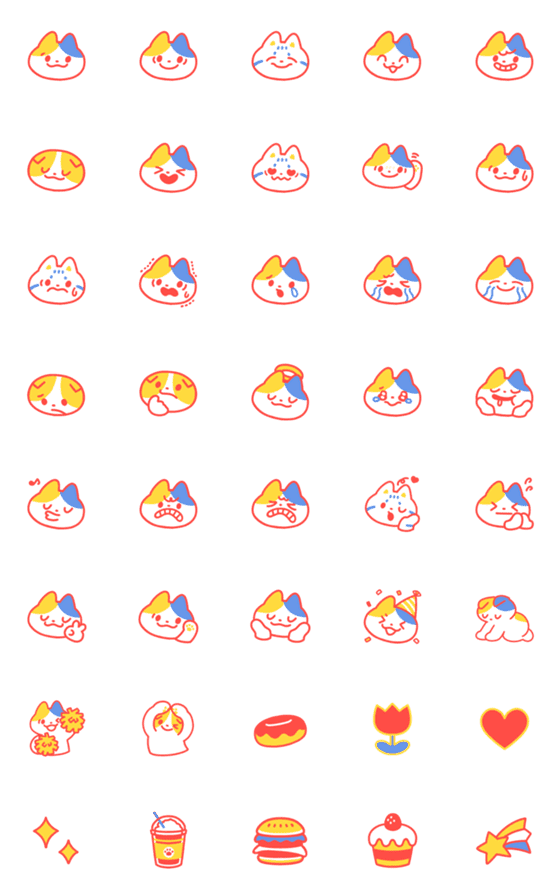[LINE絵文字]punipunipaws 絵文字の画像一覧