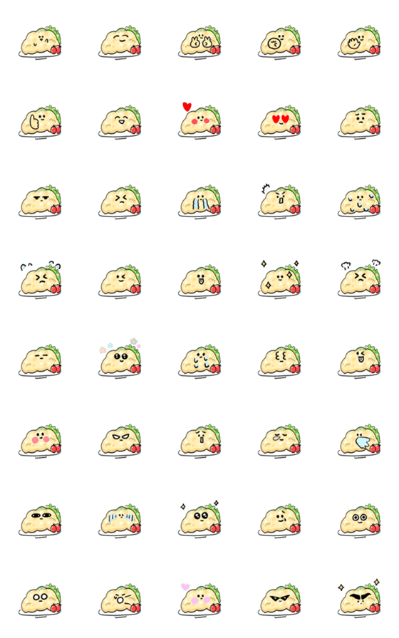 [LINE絵文字]シンプル スクランブルエッグ 日常会話の画像一覧